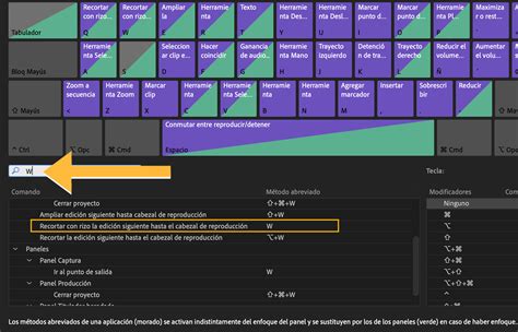 Atajos De Teclado En Premiere Teclas Q Y W