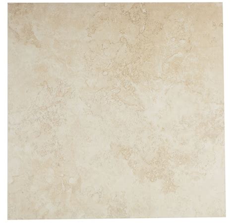 Castle Travertine Cream Stone Effect Ceramic Wall And Floor Tile Pack Of