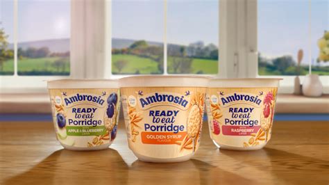 Ambrosia porridge range - Premier Foods