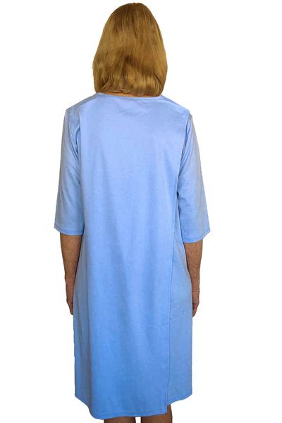 Adaptive Nightgown Olivia Blue And Pink Sisu Adaptive Clothing