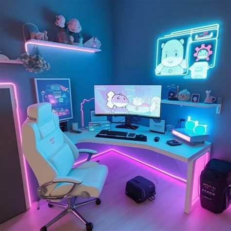 Clean RGB gaming setup in 2024 | Games room inspiration, Gaming room setup, Game room design