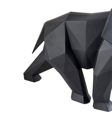 Lladró black Porcelain Elephant Figure Harrods UK