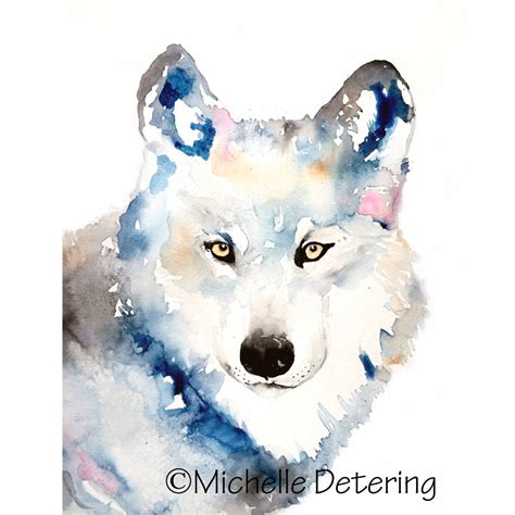 Watercolor Wolf