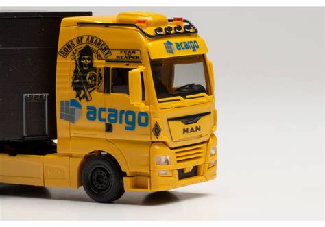 Herpa Man Tgx Xxl Gardinenplanen Sattelzug Acargo Sons Of Anarchy