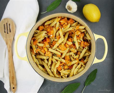 Penne With Roasted Butternut Squash Sage And Ricotta The Friendly Epicurean