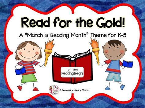 This Library March Reading Month Theme Read For The Gold” Comes With