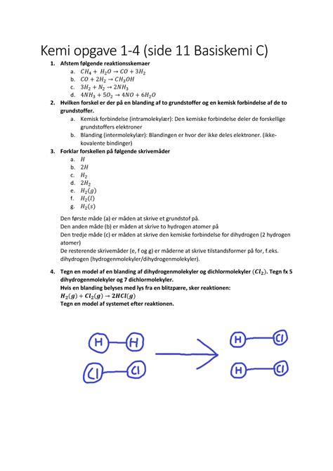 Kemi Opgave Side Basiskemi C B