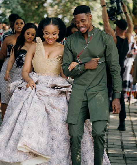 Clipkulture | Dineo Moeketsi and Solo Langa In Beautiful Wedding Outfits