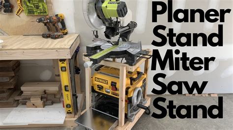 Woodworking Planer Stand Miter Saw Station Combined Table Diy YouTube