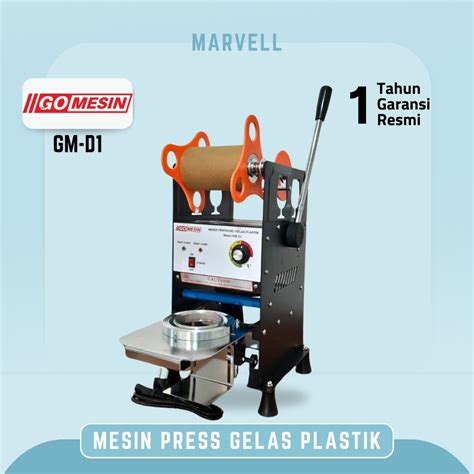 Jual Mesin Press Gelas Plastik Manual Gomesin Gm D S Cup Sealer Manual