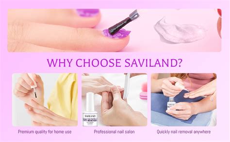 Amazon Saviland Gel Nail Polish Remover Pcs Gel Nail Polish