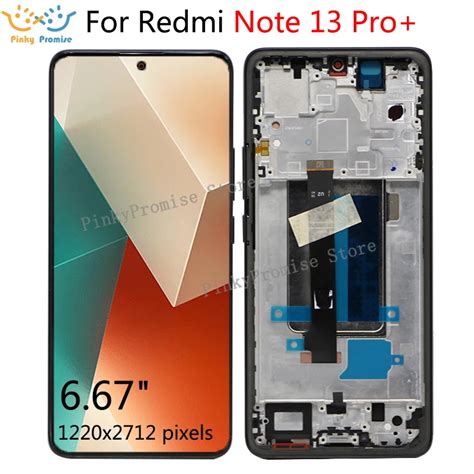 6 67 Original For Xiaomi Redmi Note 13 Pro Lcd With Frame Touch Panel