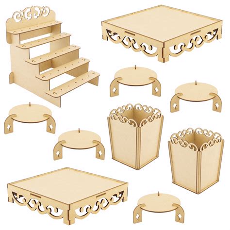 Kit Festa Provençal MDF Arabesco 10 Peças Linha Temática Faz a Boa