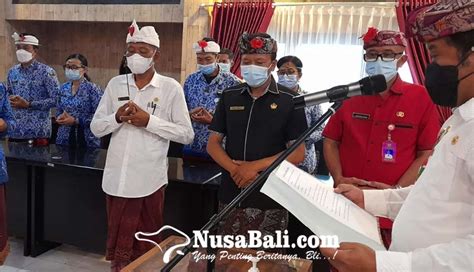 NUSABALI Bupati Sedana Arta Rotasi 19 Pejabat Eselon II Bangli