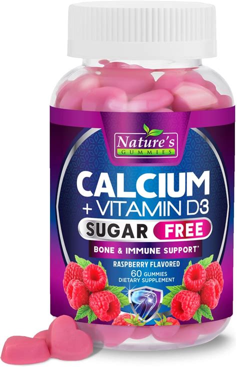 Sugar Free Calcium Gummy Bites Plus 400 Iu Vitamin D3 Bone