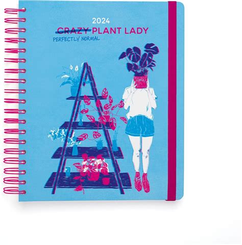 Kokonote Crazy Plant Lady Diary 2023 2024 Big Size 8 3 X 9 8 Inches