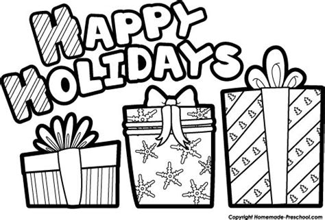 Happy Holidays Clip Art Black And White Happy Holidays Clip Art Free