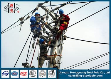 110 KV Octagonal Power Transmission Poles With Hot Dip Galvanization