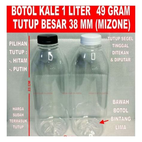 Jual Botol Kale 1 Liter Botol Plastik 1 Liter Shopee Indonesia