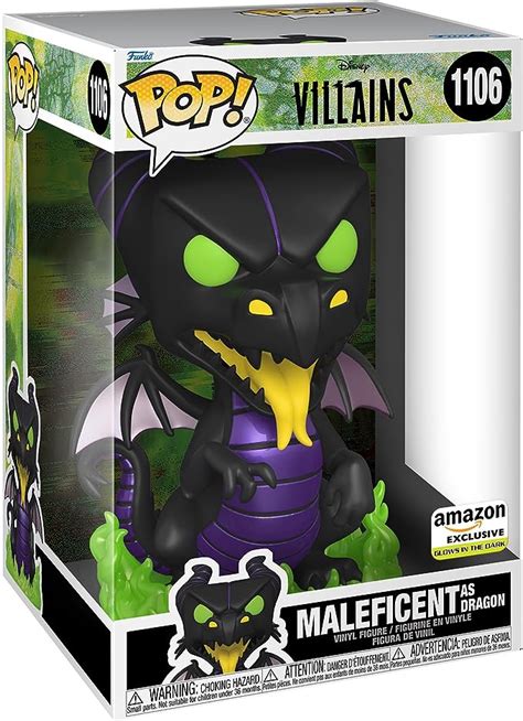 Funko Pop Jumbo Villains Maleficent Dragon Mal Fique Disney