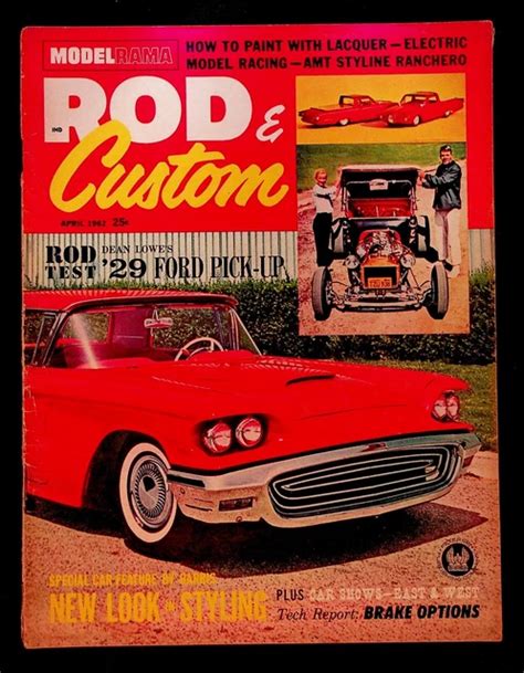 Rod Custom Magazine April Vintage Classic Hot Rod Car Photos Ford Pickup Picclick Uk