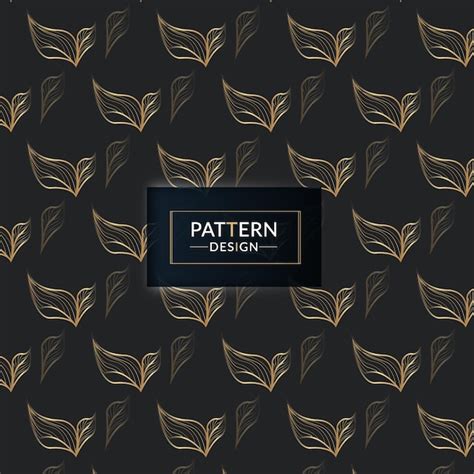 Premium Vector Pattern Design On A Black Background