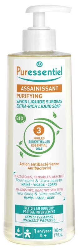 Savon Liquide Surgras Aux Huiles Essentielles Bio Puressentiel