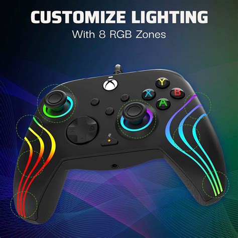 Pdp Gaming Xbox Afterglow Wave Wired Controller Black Month