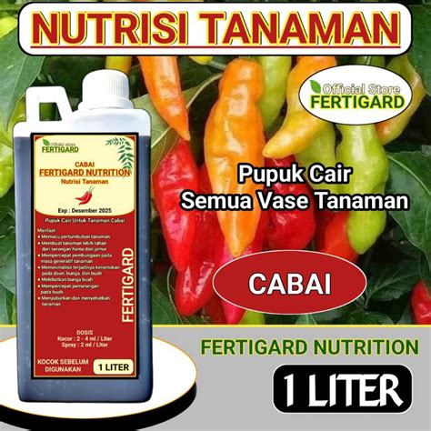 Jual Fertigard Pupuk Organik Cair Tanaman Cabai Nutrisi Penyubur Daun