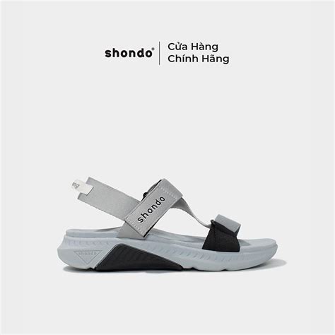 Giày Sandals Nam Nữ Shondo F7 Racing Xám Phối Đen F7R1020 | Tiki