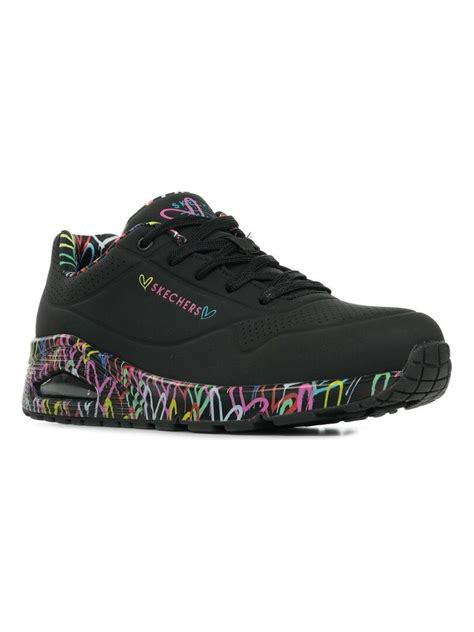 Baskets Skechers Uno Loving Love Noir Multicolore Kiabi