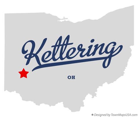 Map of Kettering, OH, Ohio