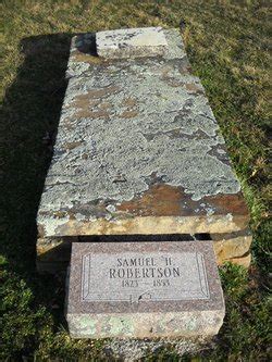 Samuel H Robertson 1823 1853 Find A Grave Memorial