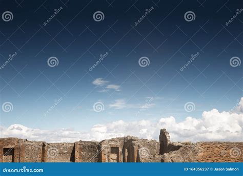 Unearthed City Of Pompeii Stock Image Image Of Historical 164356237