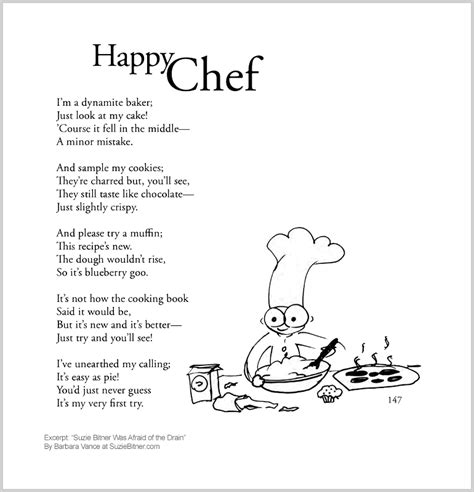 Happy Chef Childrens Poem