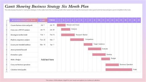 6 Month Training Plan Slide Team