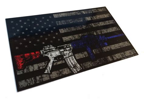 Ar 15 Reflective American Flag Decal 5x3 — Empire Tactical Usa