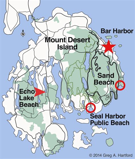 Map Of Maine Bar Harbor Ronni Cindelyn