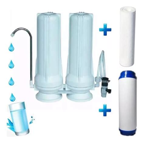 Filtro De Agua Purificador Carbón Activo Granulado Doble Kas Color Blanco Mercadolibre