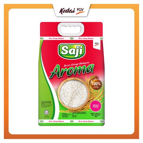 SAJI Aroma Beras Wangi Malaysia (5kg) | Shopee Malaysia