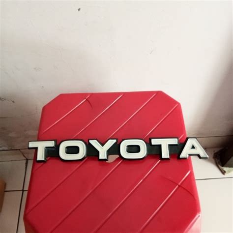 Jual EMBLEM TULISAN TOYOTA DEPAN HARDTOP 2F BJ FJ Shopee Indonesia