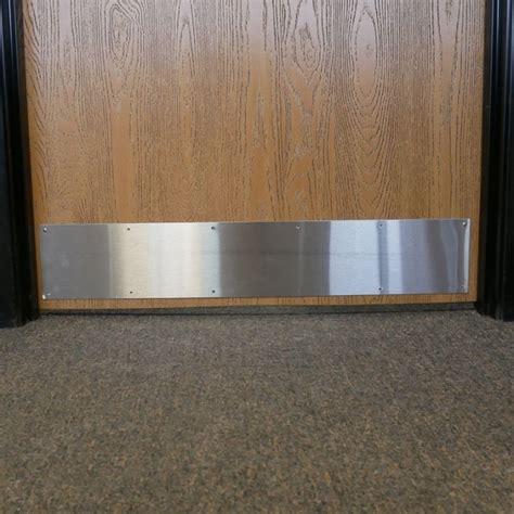 Brushed Stainless Steel Kick Plate | Satin Stainless Steel 14 Gauge Plates