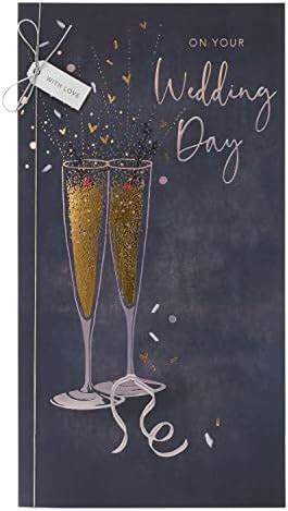 Uk Greetings Wedding Card For Him Her Friend Champagne Design