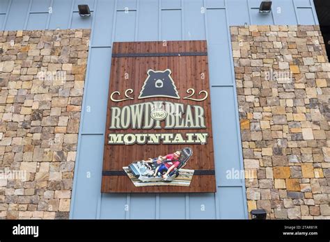 Gatlinburg Tennessee Usa March 15 2022 The Exterior The Rowdy Bear