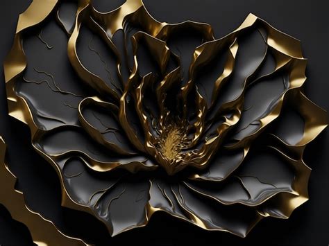 Premium Ai Image Lutus Flower D Wallpaper For Wall Frames Fractal