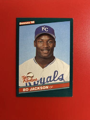 Bo Jackson Donruss The Rookies Kansas City Royals Rookie Rc Ebay