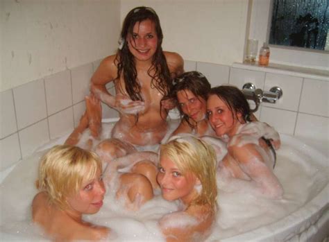 Drunken College Sorority Lesbian Bubble Bath Hot Girls Wild And Crazy Porn Pictures XXX Photos