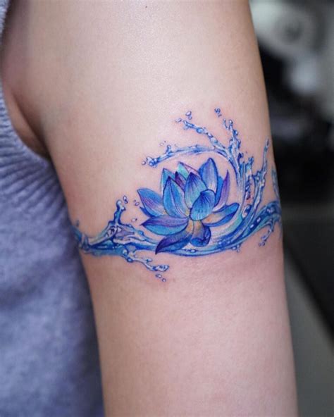 25 Enthralling Water Lily Tattoos For A Splash Of Elegance