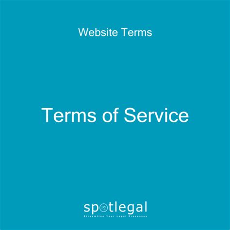 Template Terms Of Service