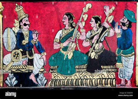 Painting In The Sri Meenakshi Amman Temple Hindu Dedicated To Parvati